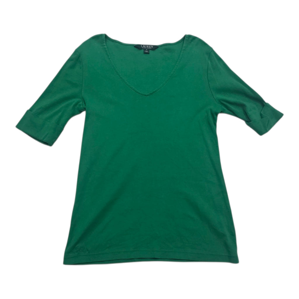 Playera Ralph Lauren Mujer Talla Chica Color Verde Cuello V