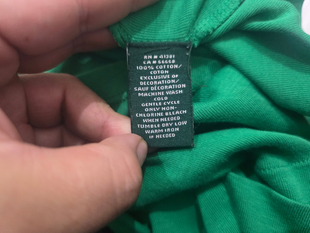 Playera Ralph Lauren Mujer Talla Chica Color Verde Cuello V