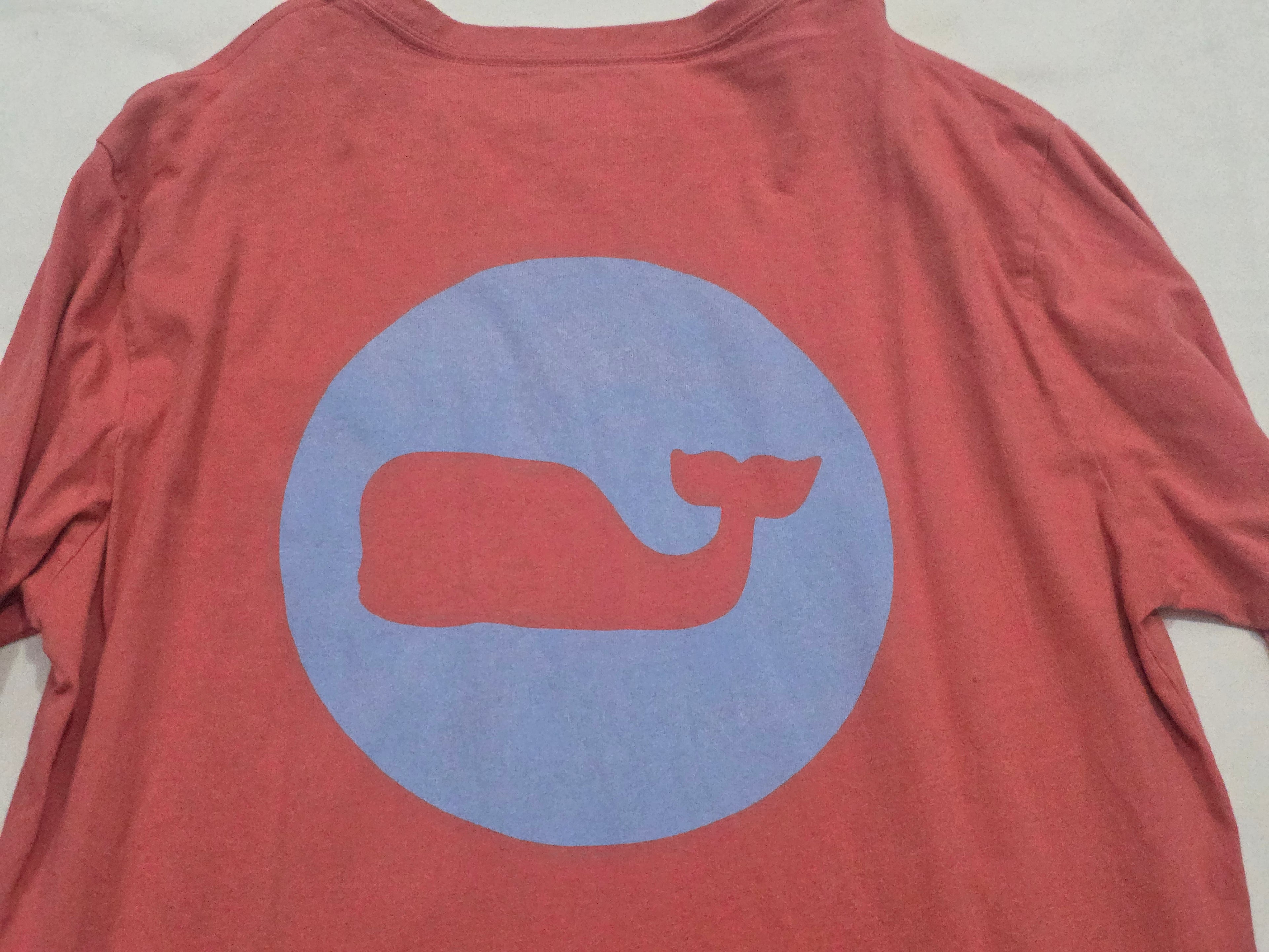 Playera Vineyard Vines Mujer Manga Larga Coral Talla Chica