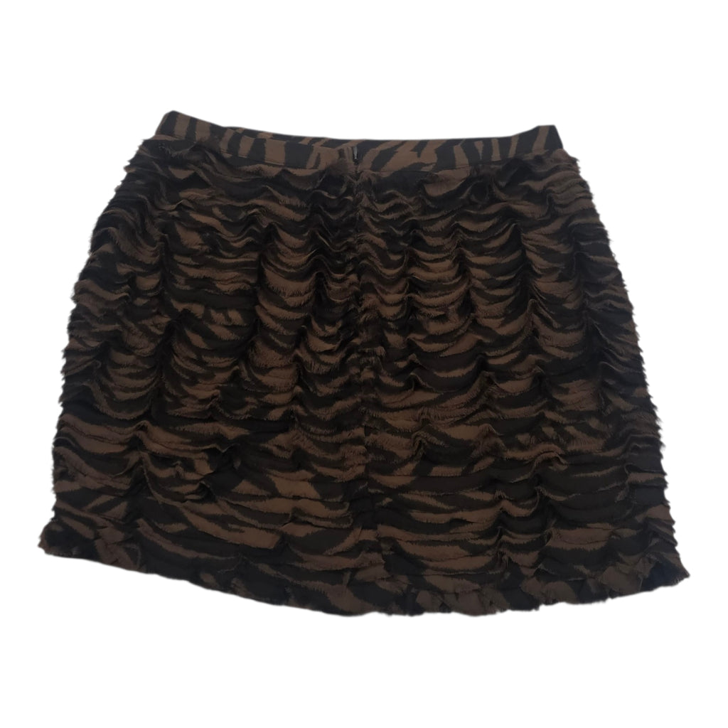 Falda Michael Kors De Mujer Talla 6 Cafe Animal Print