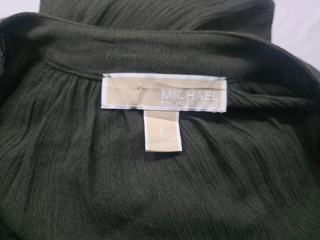 Blusa Michael Kors Ligera Color Verde De Mujer