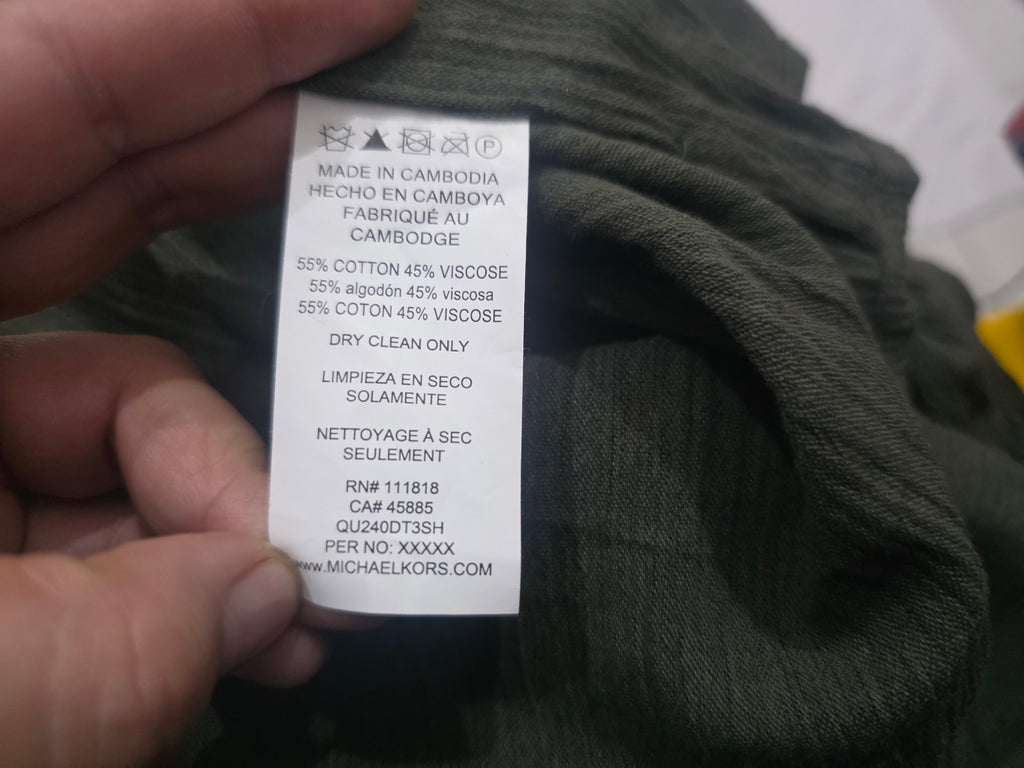 Blusa Michael Kors Ligera Color Verde De Mujer