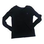 Playera Ralph Laurenmujer Chica Negra Ponimorada Manga Larga