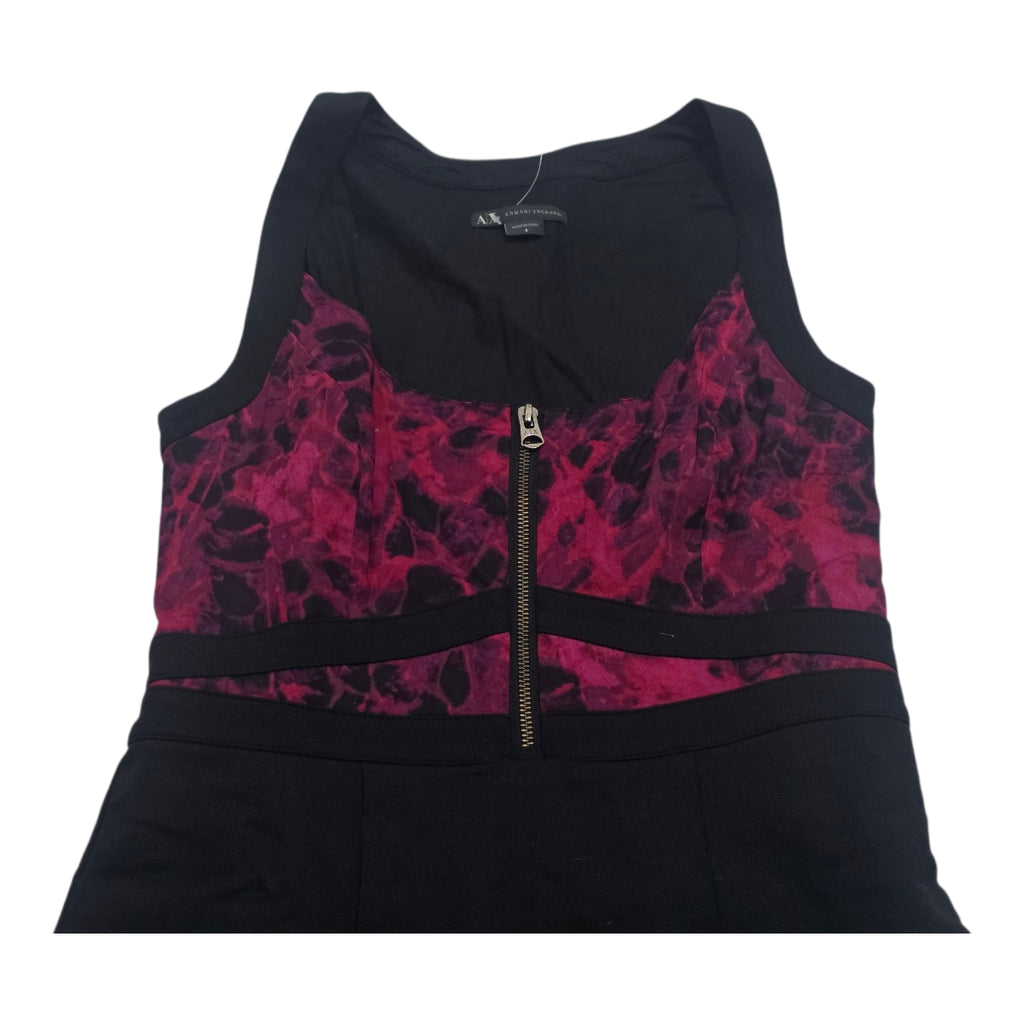Vestido Armani Exchange De Mujer Color Negro Con Rosa