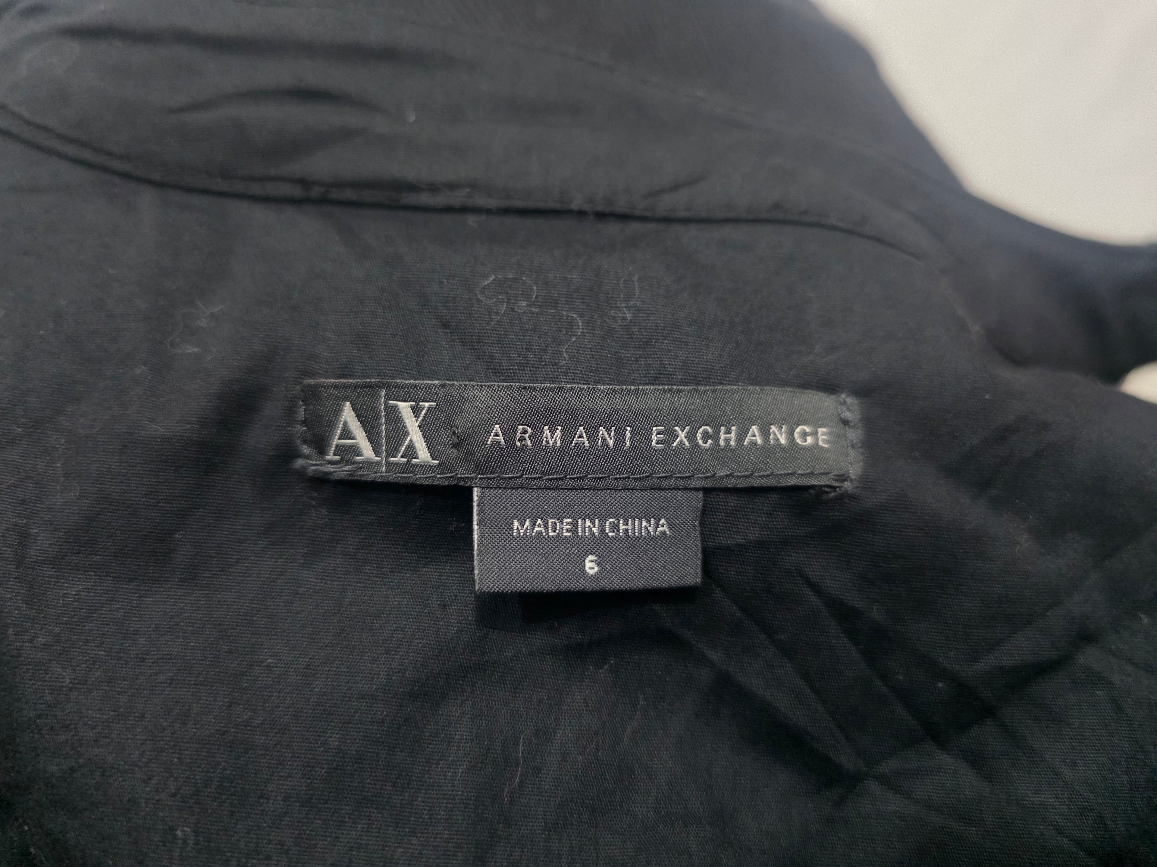 Vestido Armani Exchange De Mujer Color Negro Con Rosa