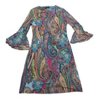 Vestido Multicolor Tommy Hilfiger Mujer Talla 6 Manga Larga