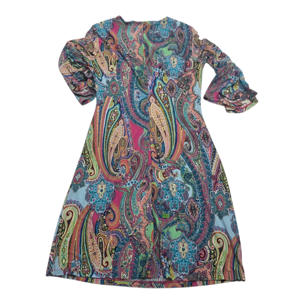 Vestido Multicolor Tommy Hilfiger Mujer Talla 6 Manga Larga
