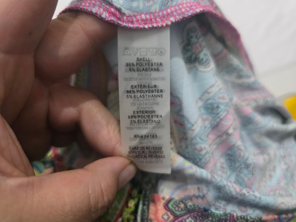 Vestido Multicolor Tommy Hilfiger Mujer Talla 6 Manga Larga