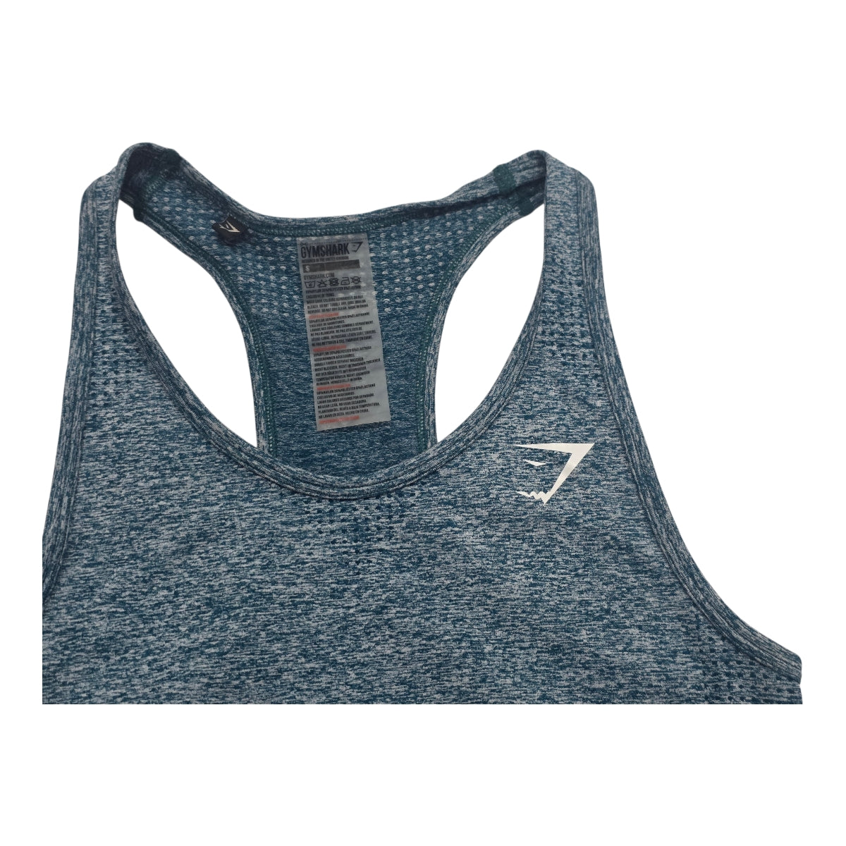 Playera Gymshark De Mujer Talla Chica Color Azul Jaspeado