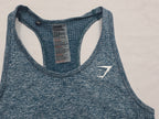 Playera Gymshark De Mujer Talla Chica Color Azul Jaspeado