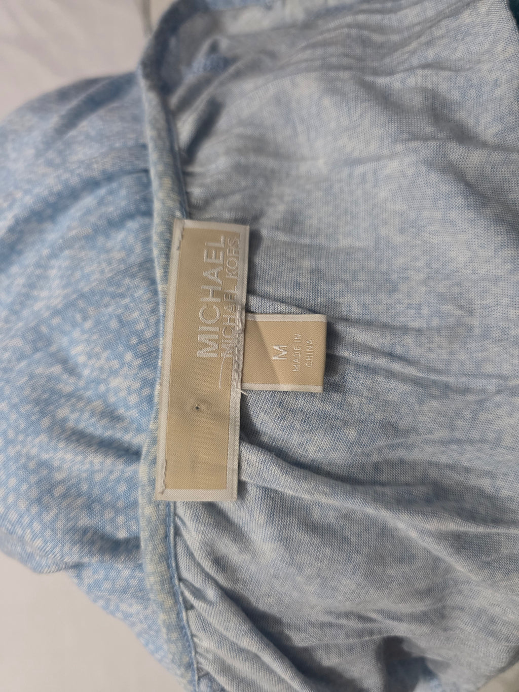 Blusa Michael Kors De Mujer Talla Mediana Azul Claro