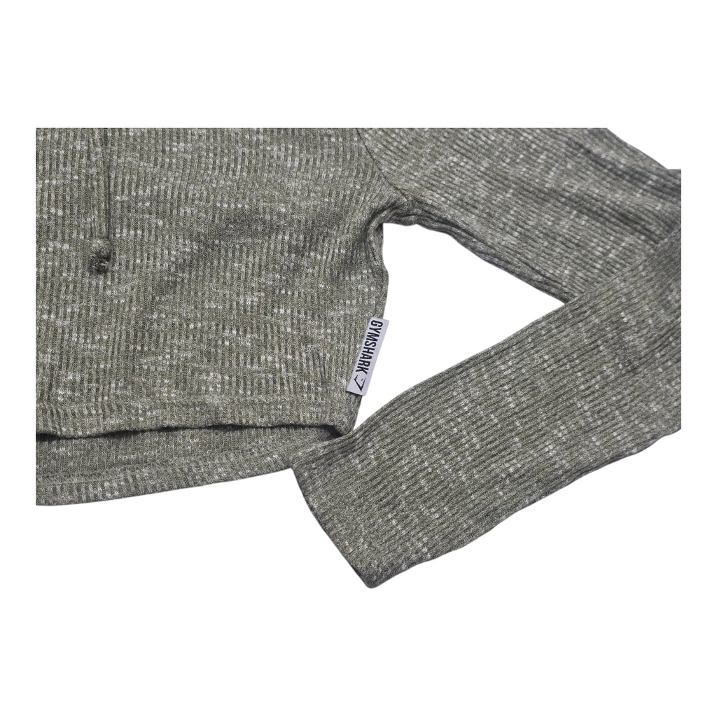 Sudadera Corta Gymshark De Mujer Mediana Color Verde
