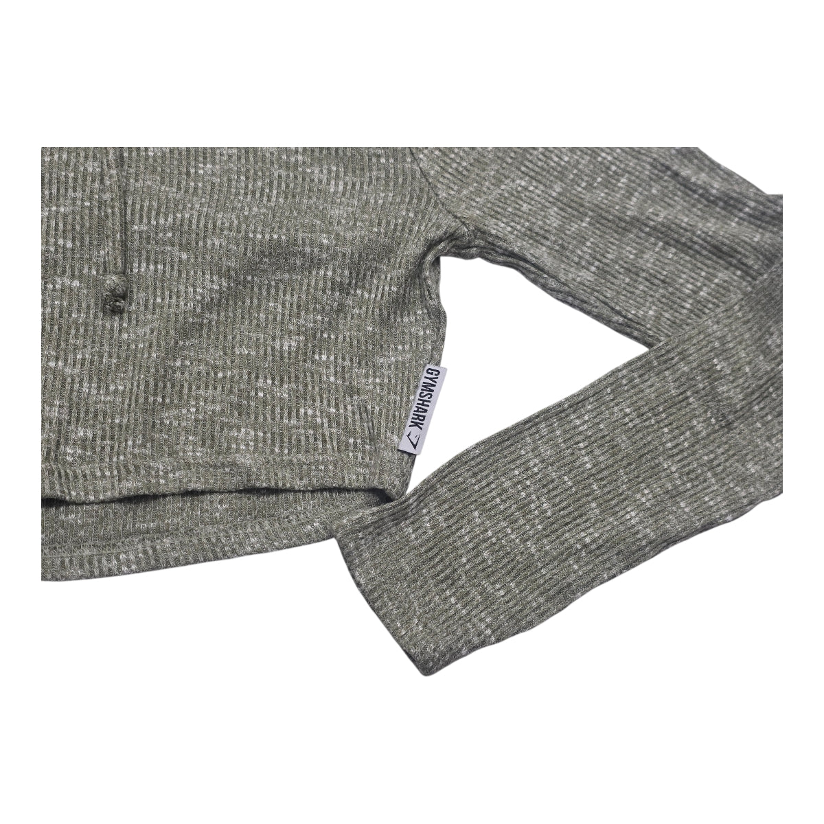 Sudadera Corta Gymshark De Mujer Mediana Color Verde