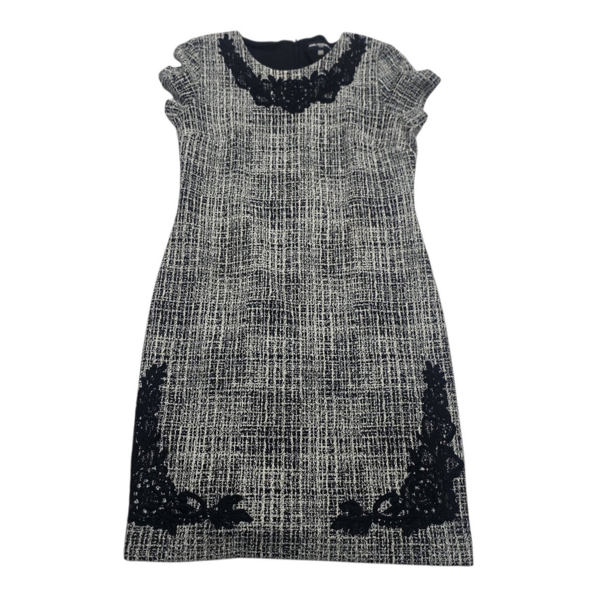 Vestido Karl Lagerfeld Mujer Talla 10 Color Gris Manga Corta