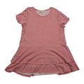 Blusa Michael Kors Mujer Mediana Coral Rayada Manga Corta