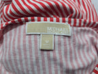 Blusa Michael Kors Mujer Mediana Coral Rayada Manga Corta
