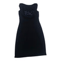 Vestido Ralph Lauren De Mujer Talla 10 Azul Marino Drapeado