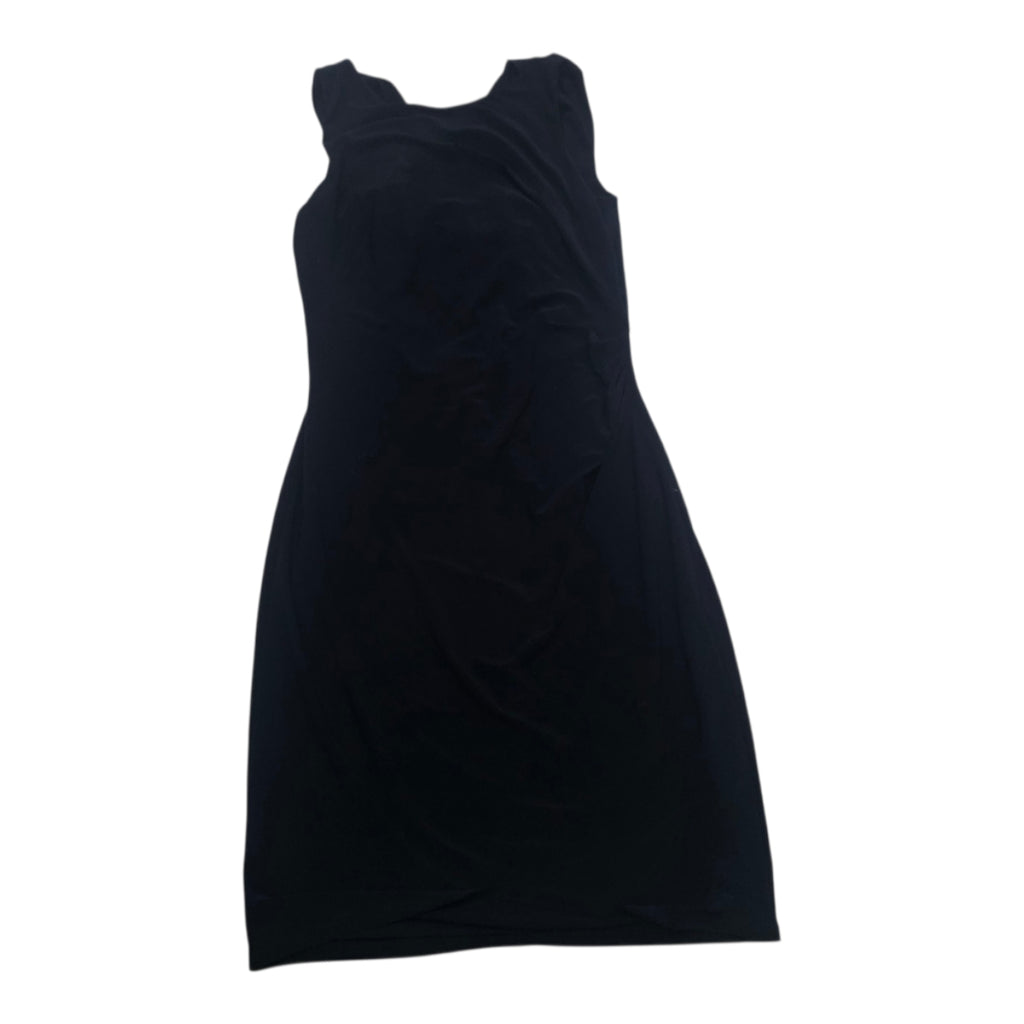 Vestido Ralph Lauren De Mujer Talla 10 Azul Marino Drapeado