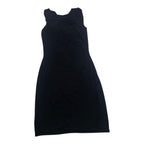 Vestido Ralph Lauren De Mujer Talla 10 Azul Marino Drapeado