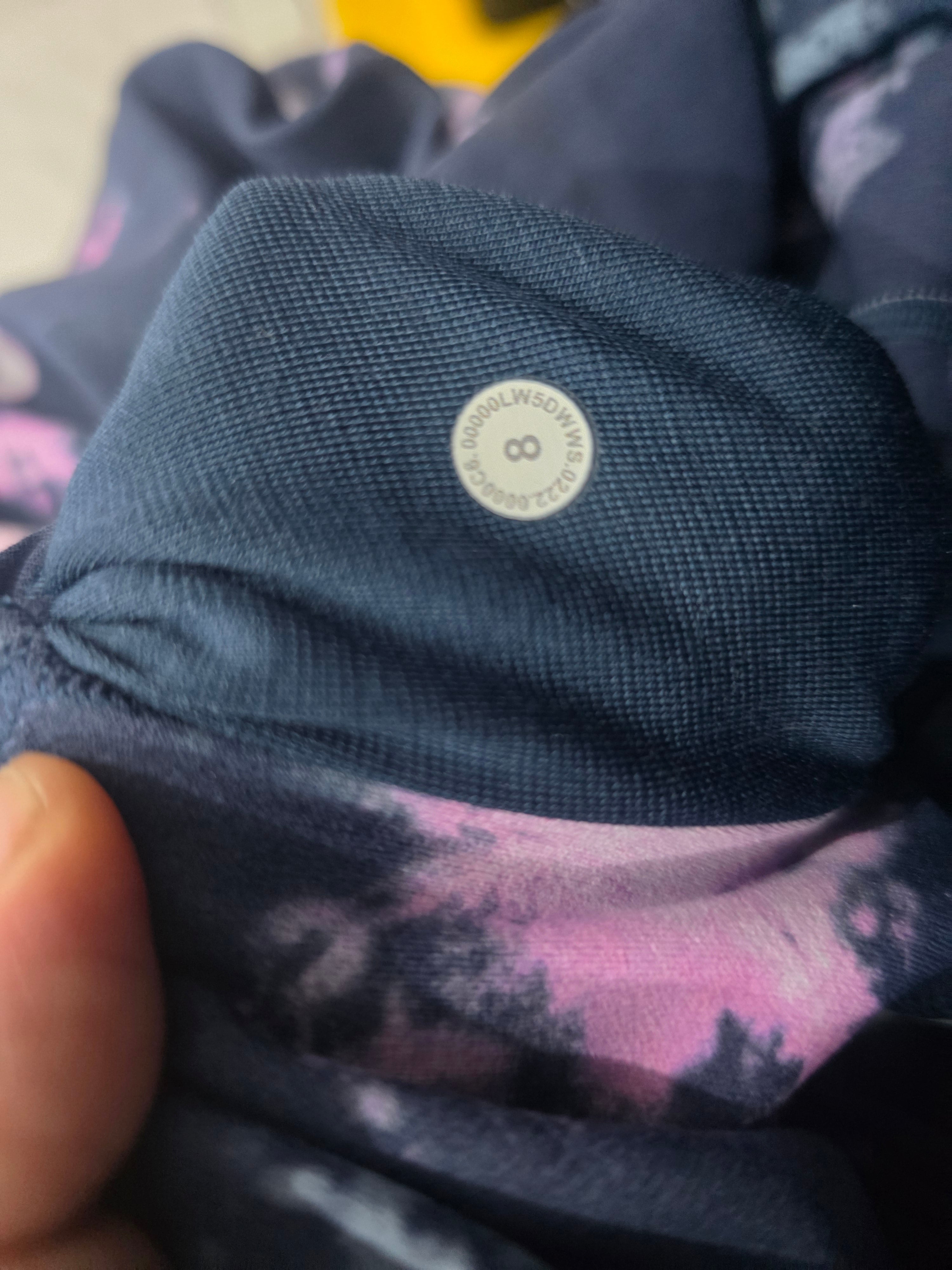 Legging Lululemon De Mujer Talla 8 Tie Dye Morado/azul