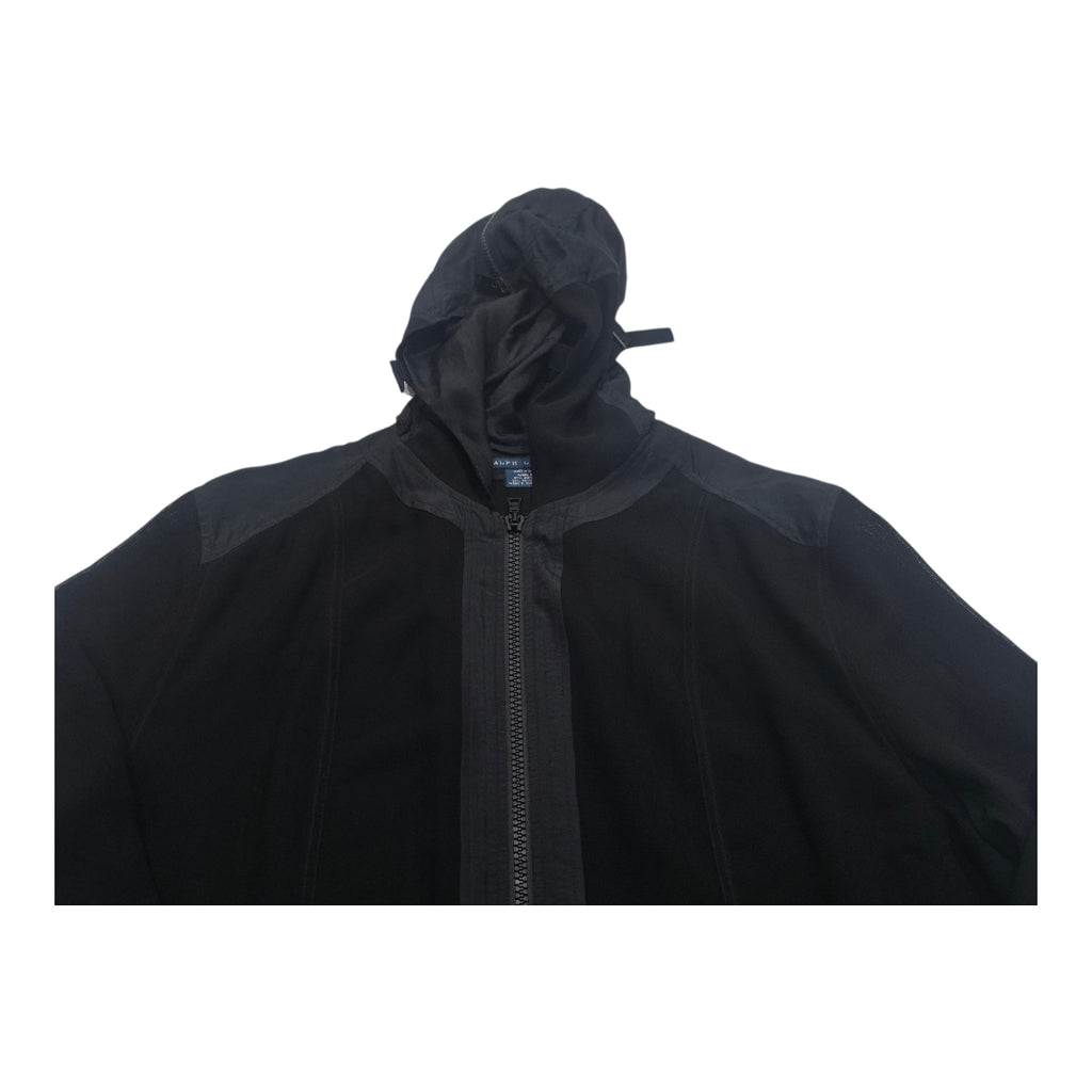 Chamarra Ligera Con Transparencia Color Negro De Mujer