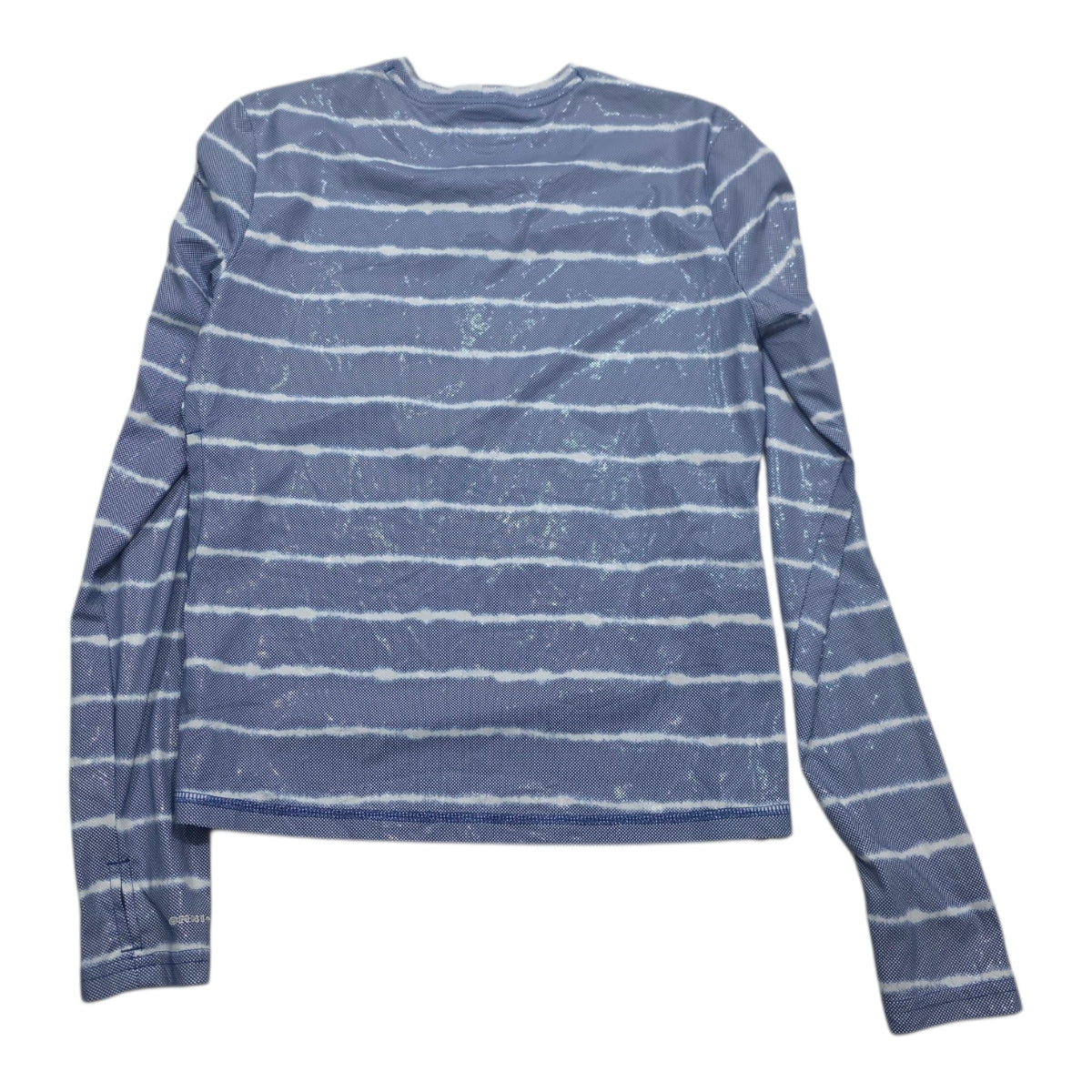 Playera Columbia De Mujer Azul Con Lineas Brillante