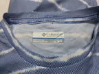 Playera Columbia De Mujer Azul Con Lineas Brillante