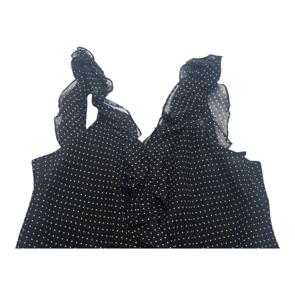 Blusa Ralph Lauren De Tirantes Con Lunares