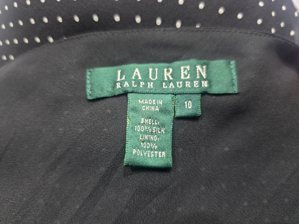 Blusa Ralph Lauren De Tirantes Con Lunares