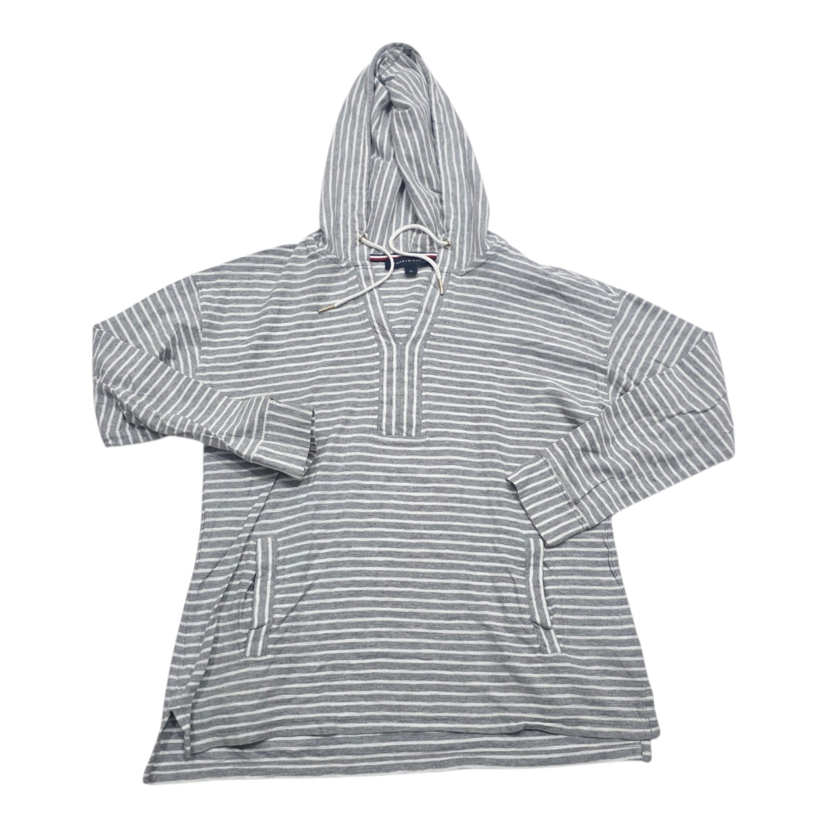 Sudadera Tommy Hilfiger De Mujer Gris Rayada