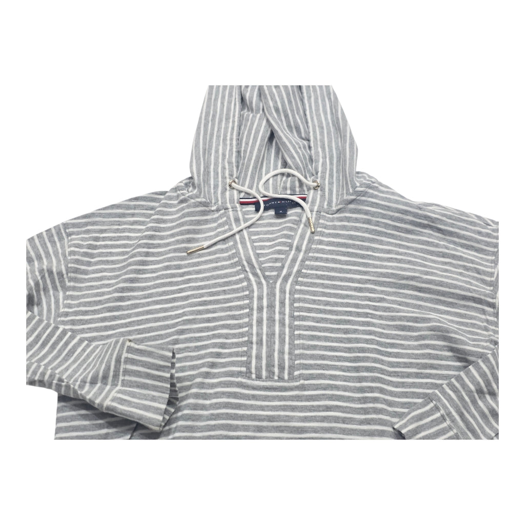 Sudadera Tommy Hilfiger De Mujer Gris Rayada
