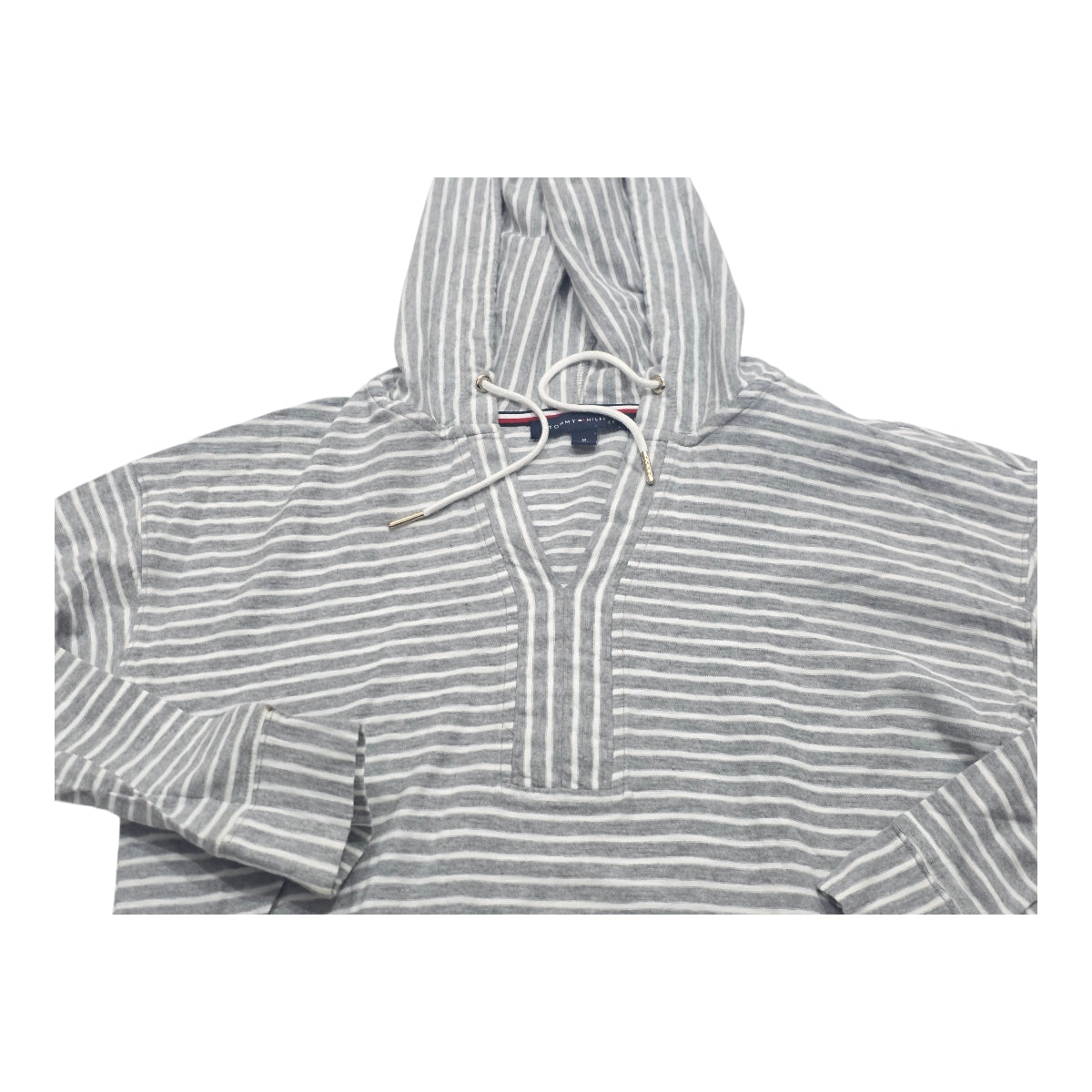 Sudadera Tommy Hilfiger De Mujer Gris Rayada