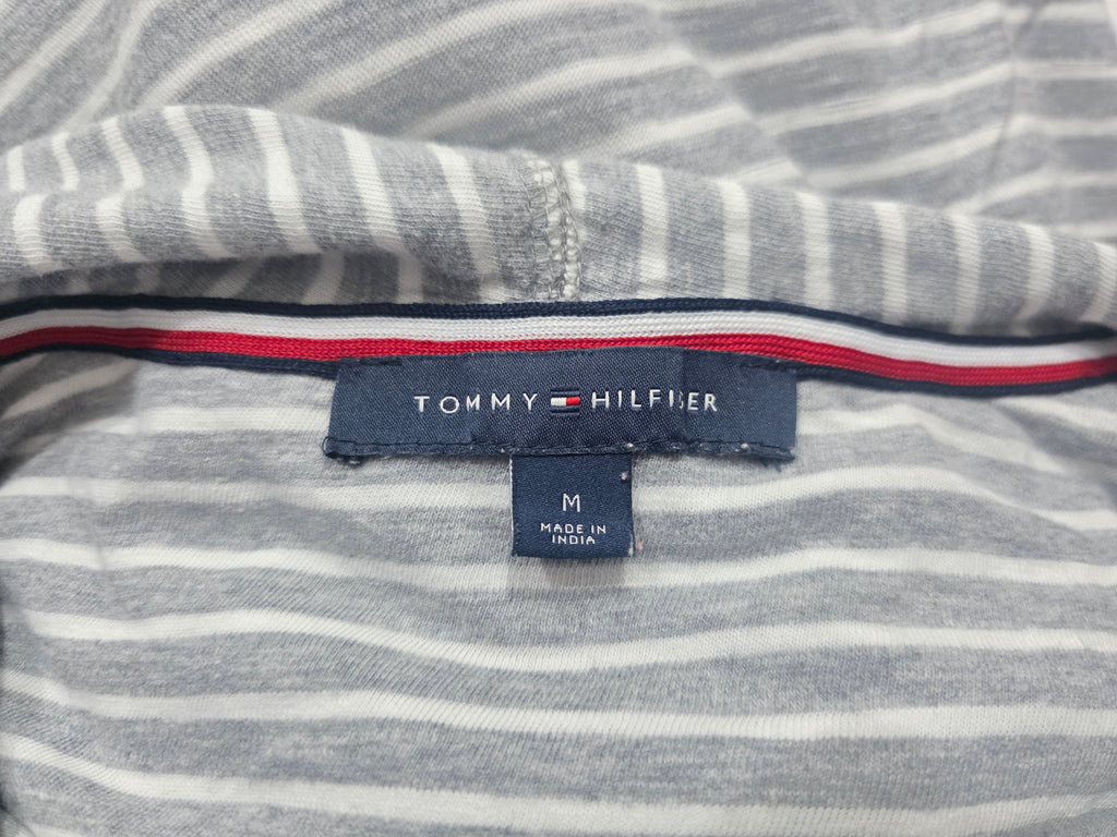 Sudadera Tommy Hilfiger De Mujer Gris Rayada