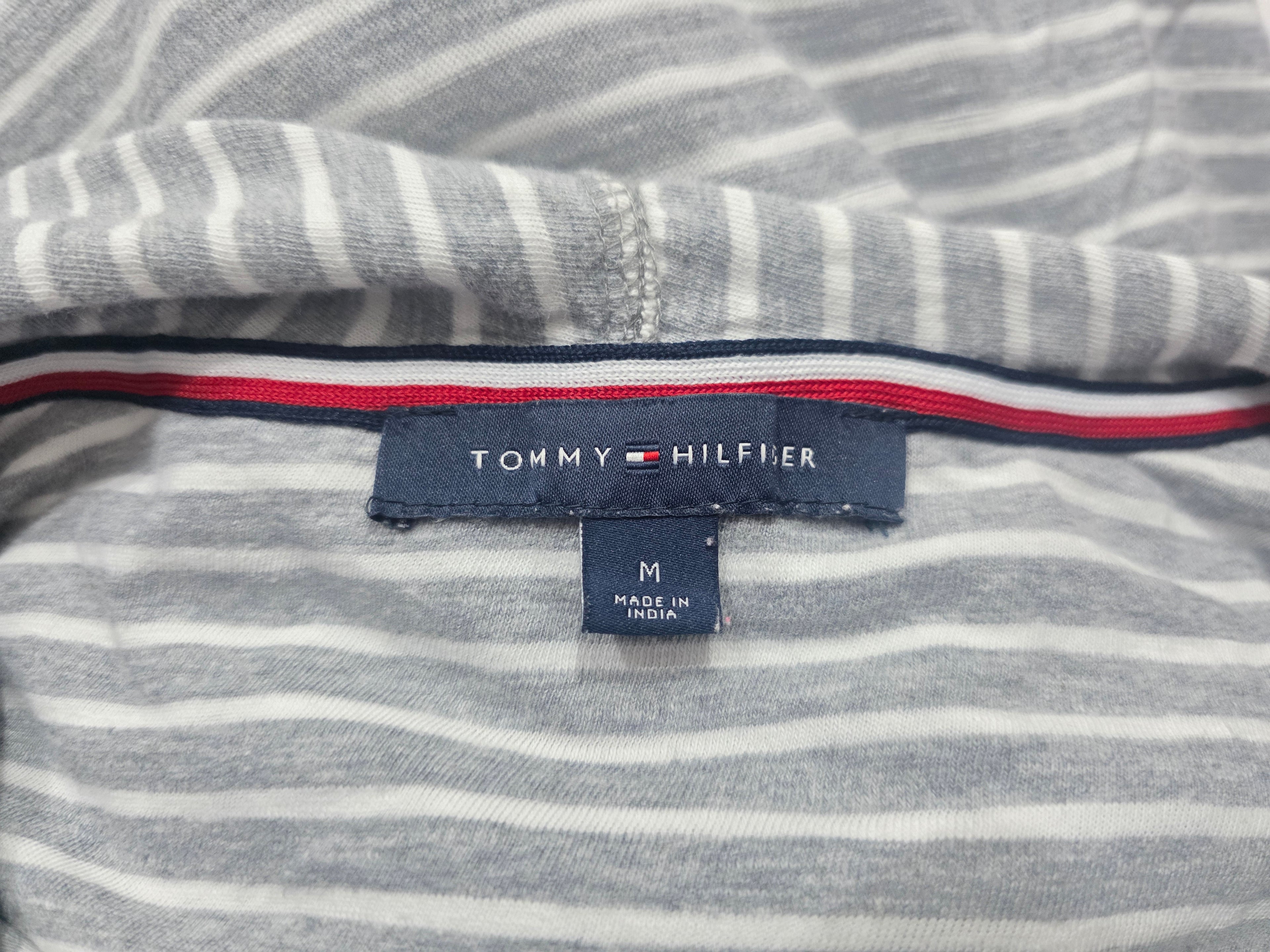 Sudadera Tommy Hilfiger De Mujer Gris Rayada