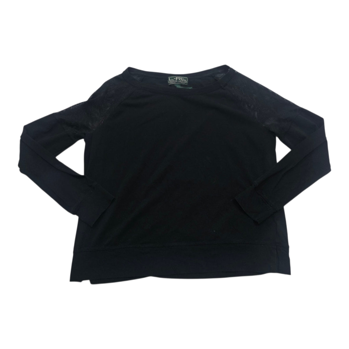 Playera Ralph Lauren Active Mujer Larga Color Negro Mediana