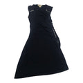 Vestido Asimétrico Michael Kors Mujer 10 Negro Con Cierres