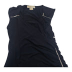 Vestido Asimétrico Michael Kors Mujer 10 Negro Con Cierres
