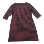 Vestido Tommy Hilfiger Mujer Talla 14 Rojo/azul A Cuadros