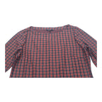 Vestido Tommy Hilfiger Mujer Talla 14 Rojo/azul A Cuadros