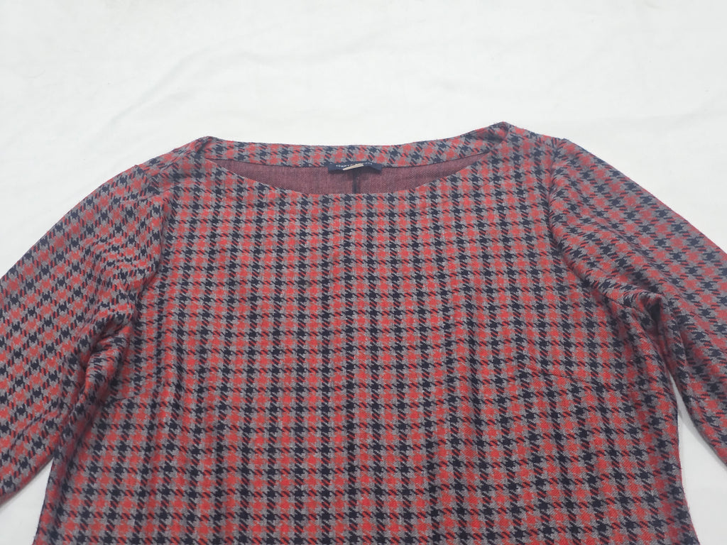Vestido Tommy Hilfiger Mujer Talla 14 Rojo/azul A Cuadros