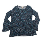 Blusa Michael Kors De Mujer Azul Con Figuras Manga Amplia