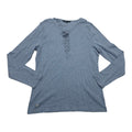 Playera Ralph Lauren Azul Acero Manga Larga