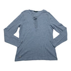 Playera Ralph Lauren Azul Acero Manga Larga