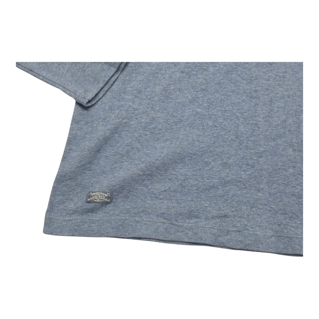 Playera Ralph Lauren Azul Acero Manga Larga