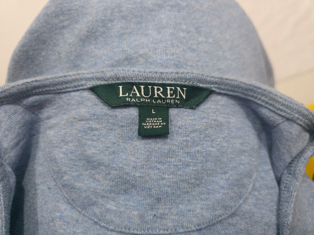 Playera Ralph Lauren Azul Acero Manga Larga
