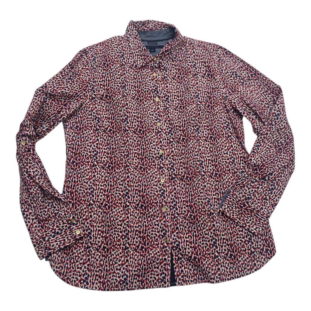 Camisa Mujer Tommy Hilfiger Azul/rojo Everybody Popeline