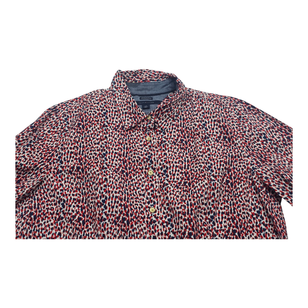 Camisa Mujer Tommy Hilfiger Azul/rojo Everybody Popeline