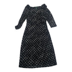 Vestido Ralph Lauren De Mujer Talla 12 Negro/gris A Cuadros