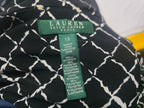 Vestido Ralph Lauren De Mujer Talla 12 Negro/gris A Cuadros