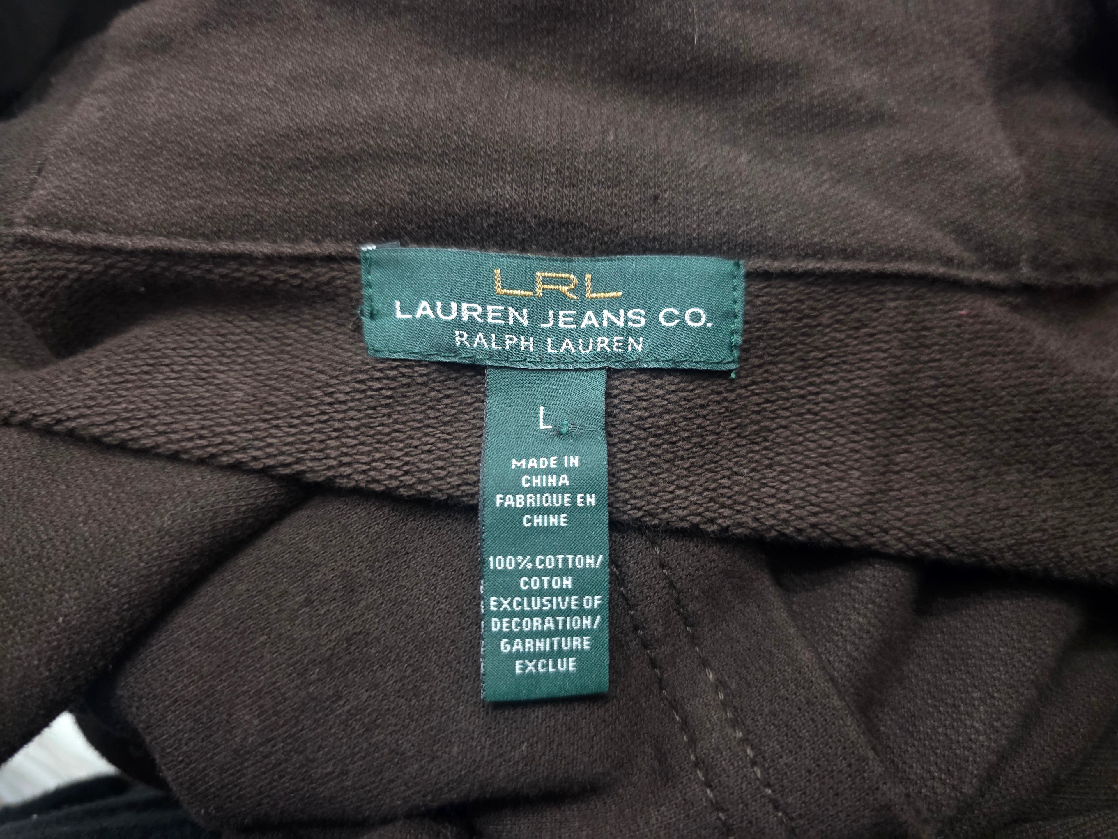 Sueter Ralph Lauren De Mujer Talla Grande Color Cafe Larga